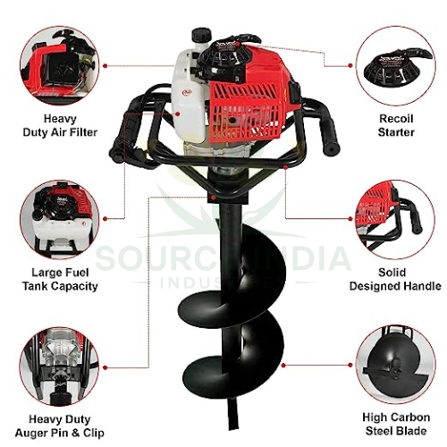63cc Earth Auger with 8 Inch Planter| SII-63 (8 Inch)