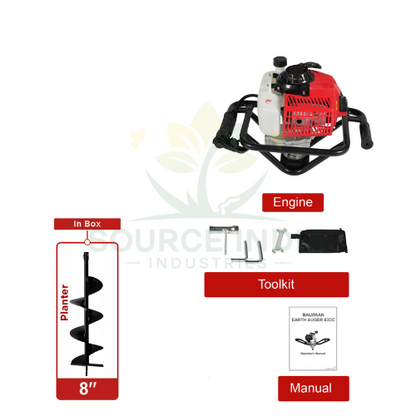 63cc Earth Auger with 8 Inch Planter| SII-63 (8 Inch)