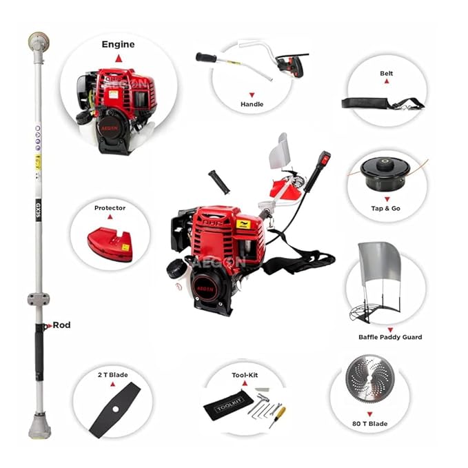 50cc Brush Cutter Side Pack 4-Stroke