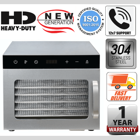 Mini compact 6 ss trays vegetable and fruit dehydrator dryer machine