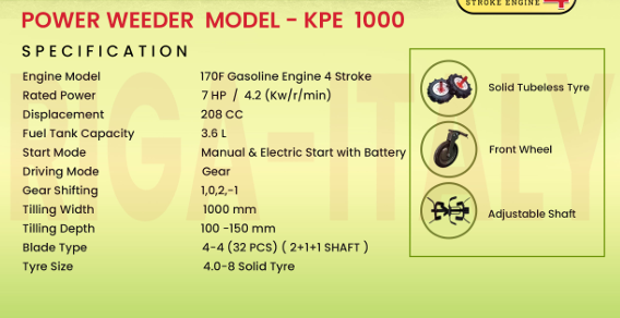 RIGA ITALY  POWER WEEDER KPE1000