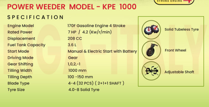 RIGA ITALY  POWER WEEDER KPE1000