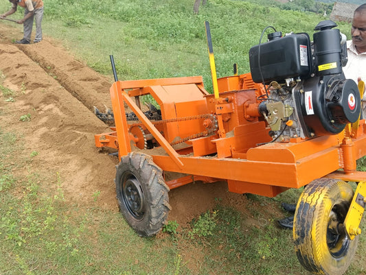 KAMA 188F SELF PROPELLED ENGINE PORTABLE TRENCHER