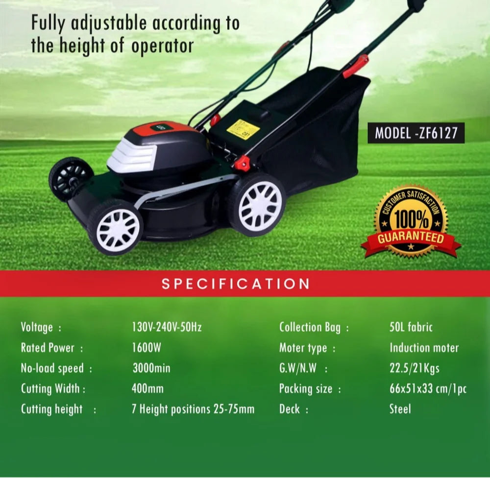 MODEL-ZF6127 LEO Electric Lawn Mower
